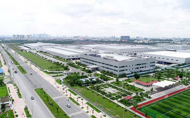 Một góc tổ hợp sản xuất hàng điện tử tiêu dùng của Samsung tại Khu Công nghệ cao TPHCM. Ảnh: ĐVCC