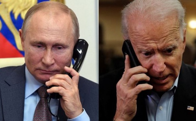 Tổng thống Nga Putin ngày 26/1 đã có cuộc điện đàm với Tổng thống Mỹ Biden. Ảnh: Reuters