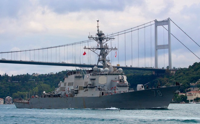 Tàu khu trục USS Porter. Ảnh: Yörük Işık