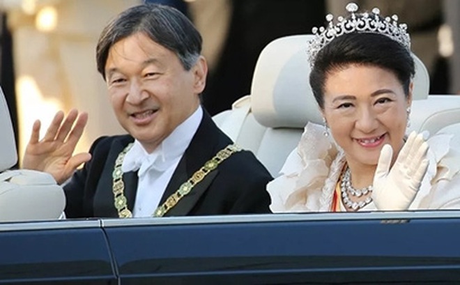 Nhật hoàng Naruhito và Hoàng hậu. Ảnh Getty Images.