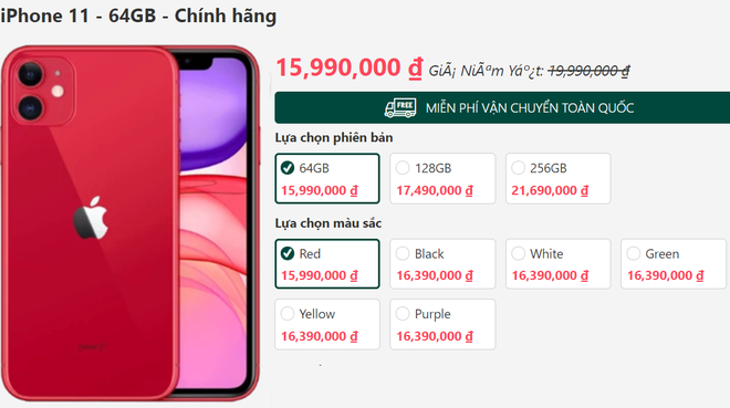 iPhone 11 xả kho, giảm giá “sốc” 5 triệu đồng trong ngày đầu năm - Ảnh 2.