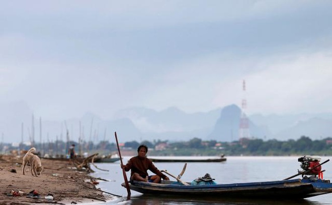 Một phần sông Mekong chảy qua tỉnh Nakhon Phanom, Thái Lan. Ảnh: Reuters