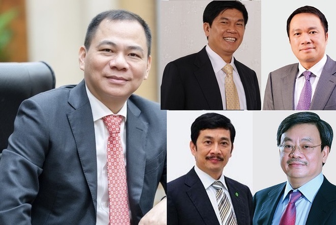 10 doanh nhân nắm tài sản lớn nhất trên sàn chứng khoán Việt - Ảnh 1.