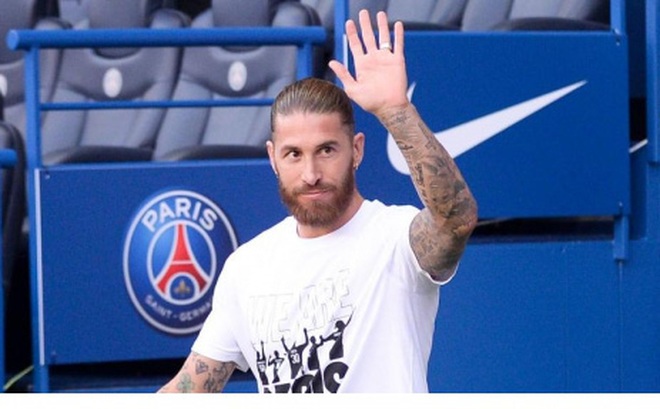 Ramos vẫn chưa thể ra sân thi đấu cho PSG vì chấn thương. (Ảnh: Getty)