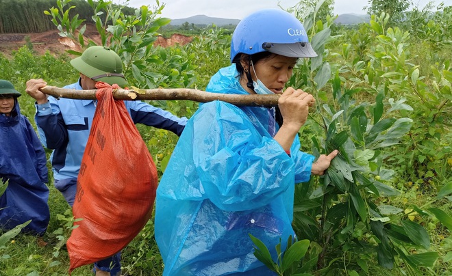 Bất chấp sóng lớn, dân đổ xô ra biển vớt lộc, chèo thuyền đến vùng cửa xả lũ để bắt cá - Ảnh 7.