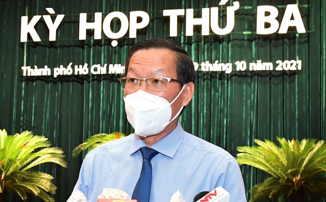Chủ tịch UBND TPHCM Phan Văn Mãi phát biểu tại kỳ họp