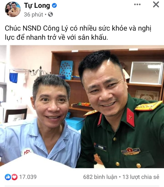 NS Công Lý gầy rộc đi sau 3 tháng nhập viện, cuộc hội ngộ với Tự Long gây ngậm ngùi - Ảnh 1.