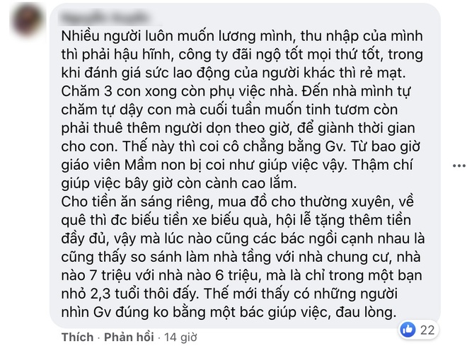 Lương 12 triệu trông 3 trẻ kiêm giúp việc, cô giáo chê bèo, phụ huynh đáp trả: Thuận mua, vừa bán - Ảnh 2.