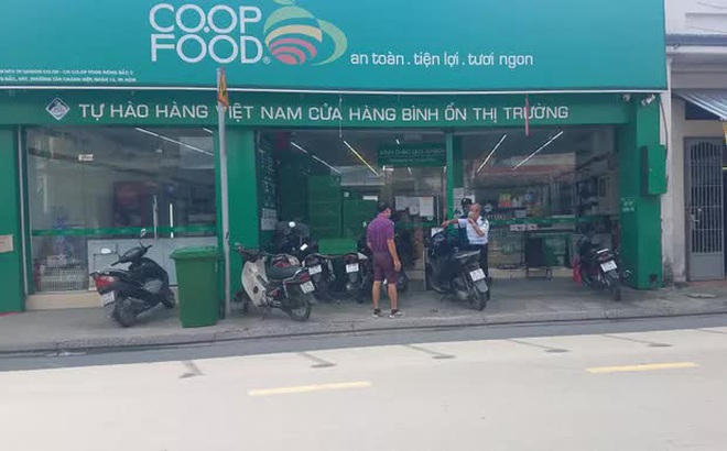 Cửa hàng Co.op Food nơi xảy ra vụ trộm xe máy liều lĩnh