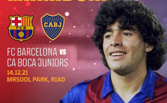 CLB Barca xác nhận sẽ thi đấu trận gặp Boca Juniors để tri ân cố huyền thoại Maradona vào ngày 14/12 tới. (Ảnh: FCB).