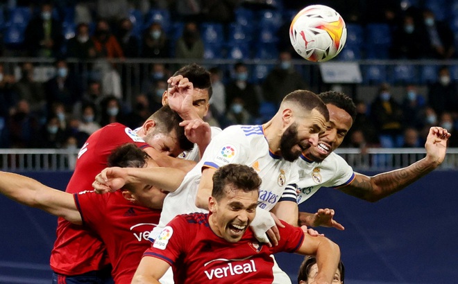 Real Madrid bỏ lỡ nhiều cơ hội trong trận hòa Osasuna. (Ảnh: Reuters).