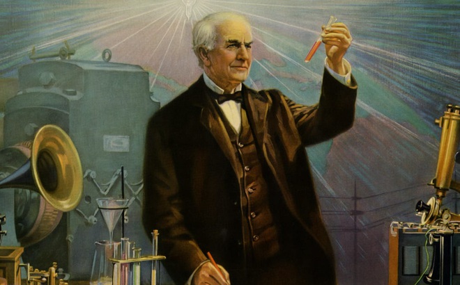 Thomas Edison được biết đến là nhà sáng chế vĩ đại của thế giới. (Ảnh: Pinterest)