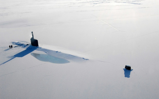 Tàu ngầm lớp Los Angeles USS Annapolis của Mỹ ở Bắc Cực. Ảnh: Hải quân Mỹ