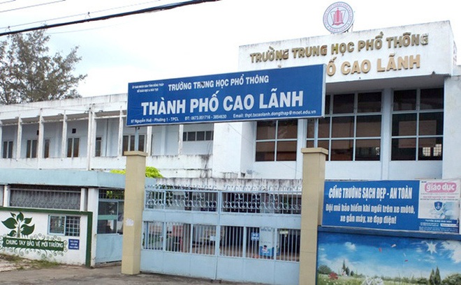 Trường THPT TP Cao Lãnh.