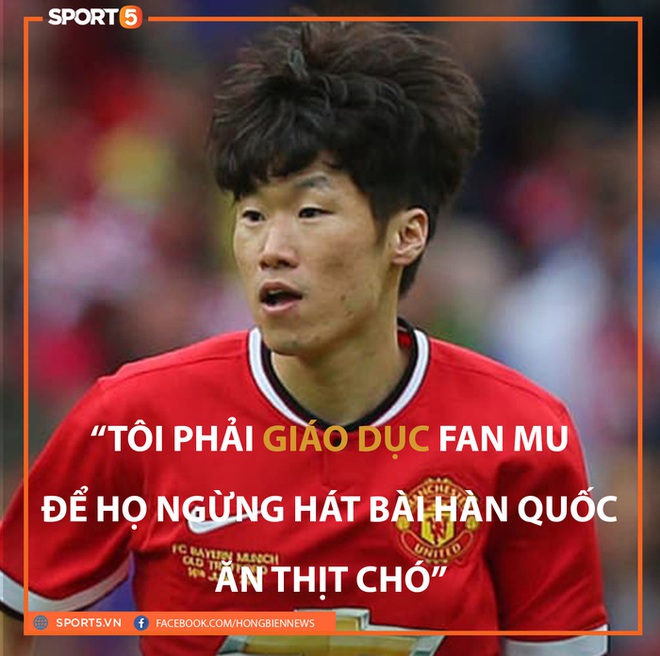 Park Ji-sung yêu cầu fan MU ngừng hát bài chế nhạo Hàn Quốc ăn thịt chó - Ảnh 1.