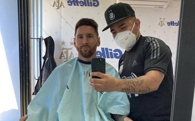 Messi cắt tóc chuẩn bị cho vòng loại World Cup