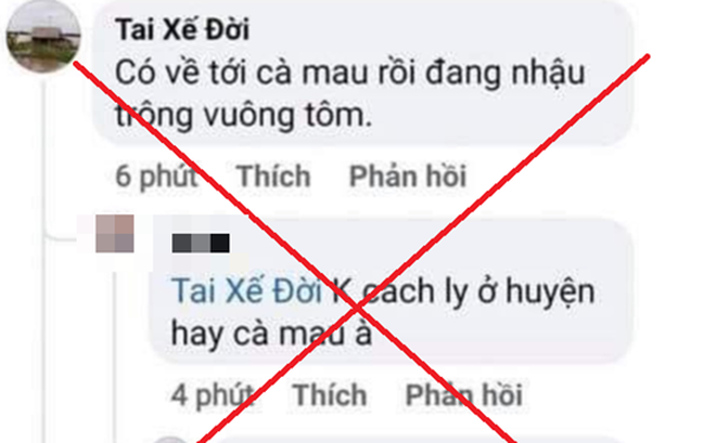 Thông tin C. đăng tải sai sự thật đã gây hoang mang trong nhân dân (ảnh: Cổng thông tin CA tỉnh Cà Mau)