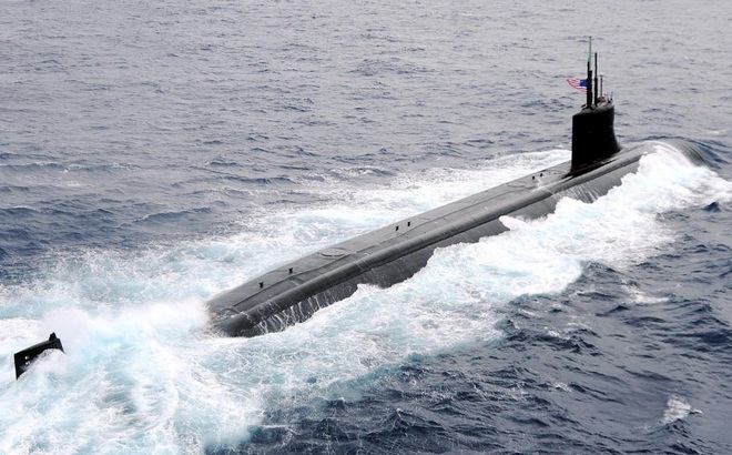 Tàu ngầm USS Connecticut của Mỹ. Ảnh: Seaforces