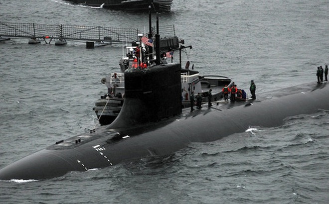 Tàu ngầm năng lượng hạt nhân USS Connecticut (Mỹ) chứa lò phản ứng hạt nhân, không loại trừ khả năng gây nổ. Ảnh: Hải quân Mỹ