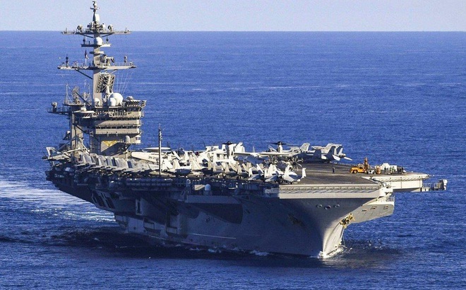 Tàu sân bay USS Carl Vinson đã tới Biển Đông tới 9 lần trong năm nay (Ảnh: US Navy