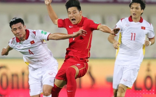 ĐT Việt Nam thua 2-3 trước Trung Quốc ở trận lượt đi.