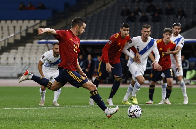 Thắng tối thiểu Hy Lạp, Tây Ban Nha rộng cửa giành vé dự World Cup 2022 - Ảnh 2.