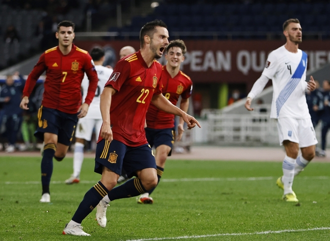 Thắng tối thiểu Hy Lạp, Tây Ban Nha rộng cửa giành vé dự World Cup 2022 - Ảnh 3.