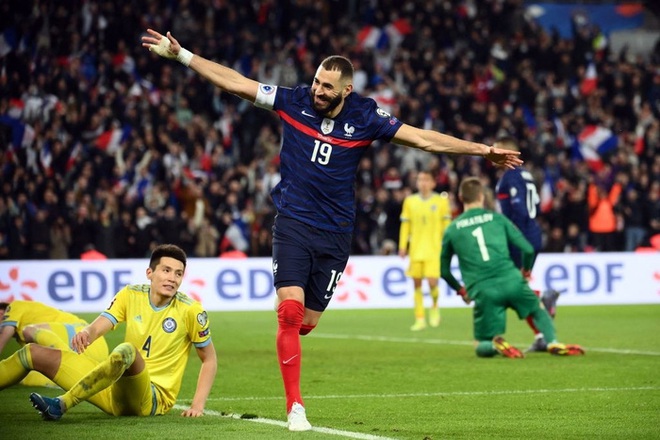 Mbappé và Benzema tỏa sáng, Pháp hủy diệt Kazakhstan 8-0 để giành vé đến World Cup 2022 - Ảnh 5.