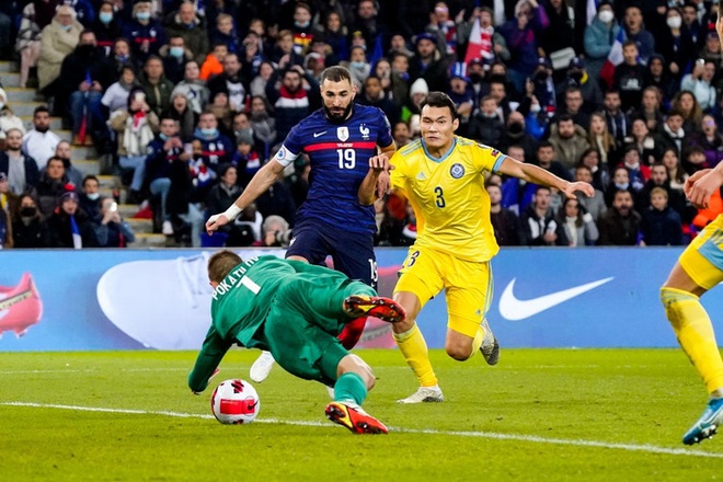 Mbappé và Benzema tỏa sáng, Pháp hủy diệt Kazakhstan 8-0 để giành vé đến World Cup 2022 - Ảnh 6.