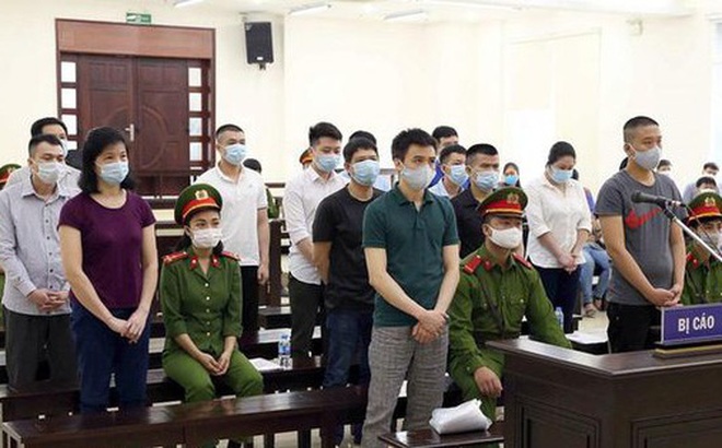 14 bị cáo trong vụ án xảy ra tại Công ty Nhật Cường.