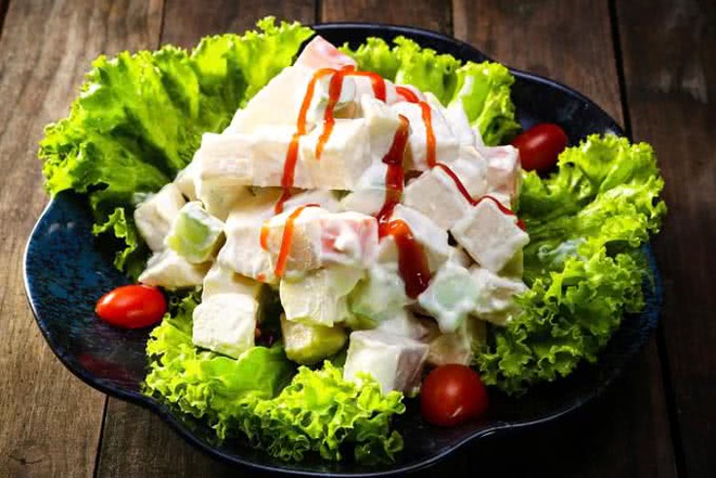 Tối nay ăn gì: Cách làm salad hoa quả ngon như ngoài hàng - Ảnh 3.