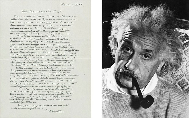 Đấu giá bản thảo quý hiếm của Albert Einstein - Ảnh 1.