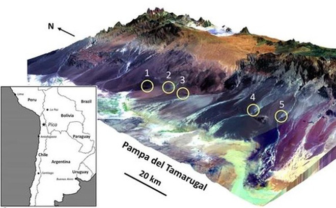 Các địa điểm tập trung nhiều khối thủy tinh cỡ lớn - Ảnh: Geology