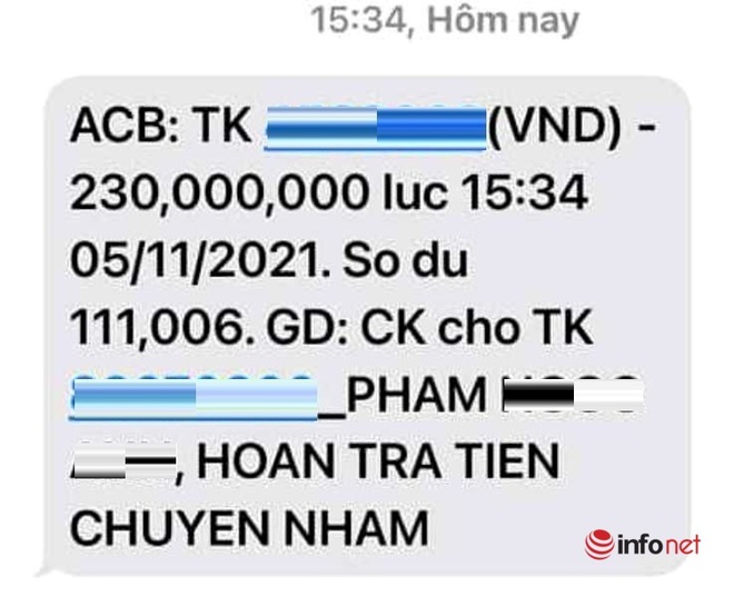 Ông chủ tiệm giày gửi trả 230 triệu đồng do người lạ chuyển nhầm - Ảnh 2.