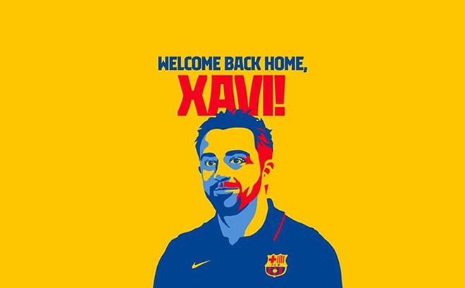 Barcelona đăng tải hình ảnh chào đón Xavi về nhà