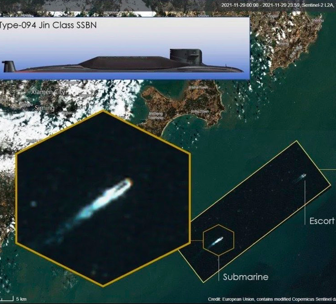 Tàu ngầm hạt nhân Trung Quốc nổi lên bất thường gần eo biển Đài Loan - Ảnh 1.