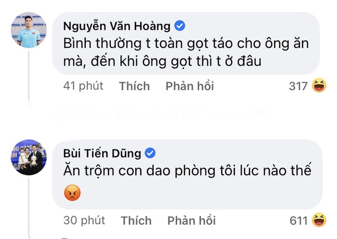 Tiến Dũng tố Tuấn Anh ăn trộm dao gọt táo, Tiến Linh nũng nịu đòi Văn Lâm về chăm sóc - Ảnh 2.