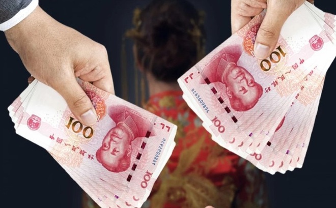 Một cô dâu nhí ở Trung Quốc. Ảnh minh họa: SCMP