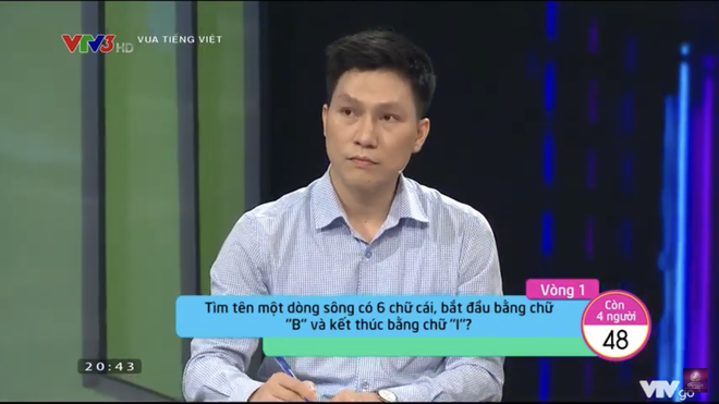 Sông gì có tên bắt đầu bằng chữ B, kết thúc bằng chữ I: Người chơi bỏ qua vội - Ảnh 1.