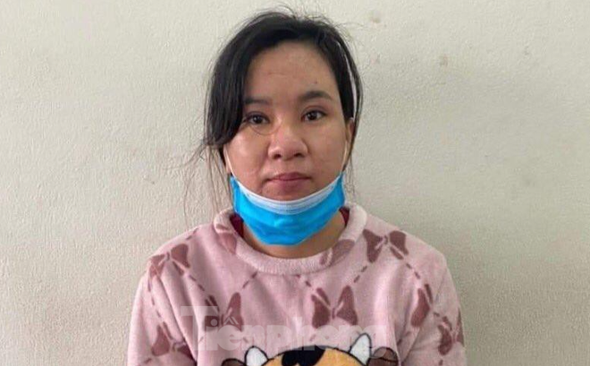 Đối tượng truy nã Phạm Thị Luyến bị lực lượng công an tỉnh Cao Bằng phát hiện, bắt giữ khi vừa từ Trung Quốc trở về -Ảnh: PV