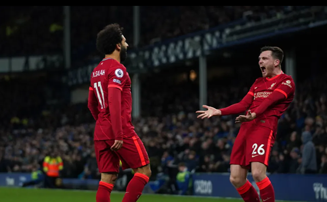 Salah toả sáng ở trận thắng Everton