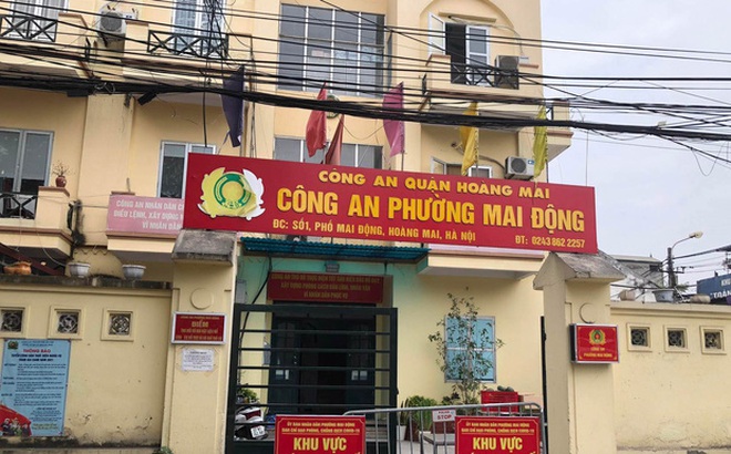 Chính quyền địa phương phong tỏa tạm thời trụ sở Công an phường Mai Động