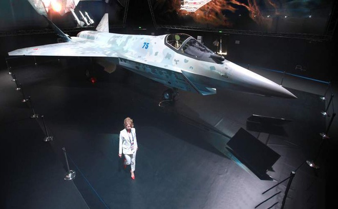 Máy bay chiến đấu thế hệ thứ 5 mới nhất của Nga. (Ảnh: Izvestia)