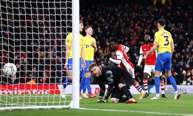 Sao trẻ lập hat-trick, Arsenal hiên ngang tiến vào vòng bán kết cúp Liên đoàn Anh - Ảnh 6.