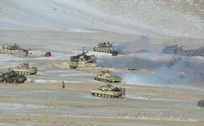 Trung - Ấn rút quân khỏi hai bên bờ hồ Pangong Tso ở bang Ladakh. (Ảnh: PTI)