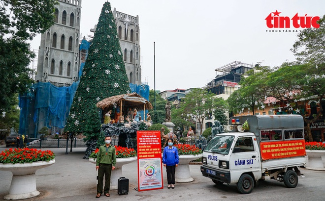 Đêm Giáng sinh, Hà Nội cấm các phương tiện và hạn chế người dân ra vào khu vực Nhà Thờ lớn