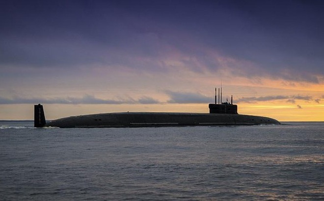 Tàu ngầm hạt nhân Dự án 955A “Borei-A” của Hải quân Nga. Ảnh: Bộ Quốc phòng Nga.