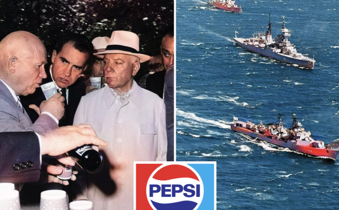 Pepsi từng tham gia một thoả thuận kỳ lạ với Liên Xô, đổi hạm đội tàu hải quân lấy dịch vụ cung cấp nước ngọt.