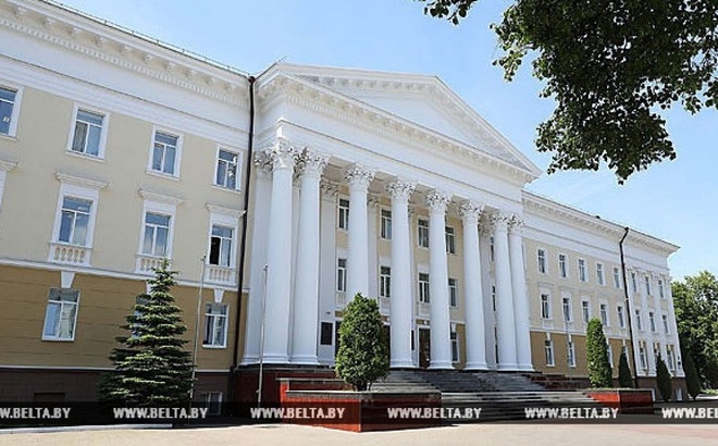 Trụ sở Bộ Quốc phòng Belarus (Ảnh: Belta.by)