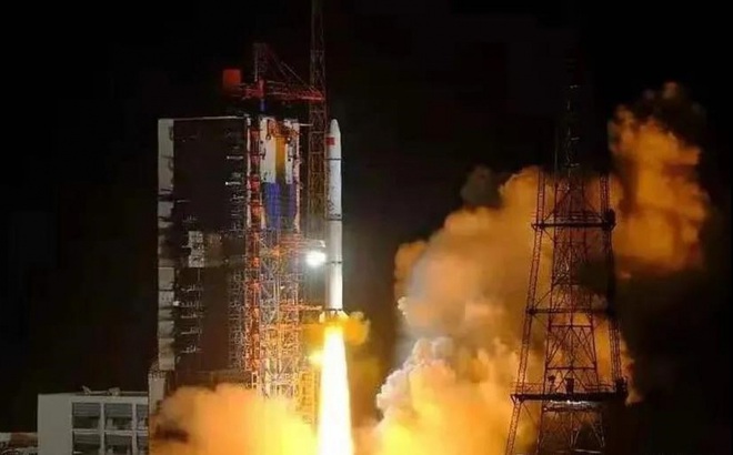 Một vụ phóng vệ tinh của Trung Quốc. Ảnh: Cơ quan vũ trụ Trung Quốc